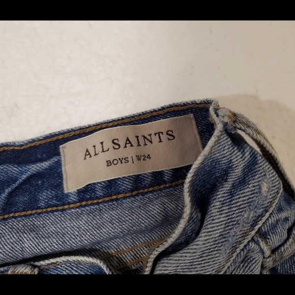 All Saints boy blue jeans. - Picture 3 of 8